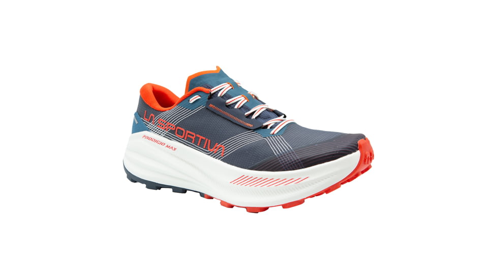 La Sportiva Prodigio Max Road Running Shoes - Men's, Night Sky/Mountain Red, 42 Euro, ZFRS104-B46R24-42