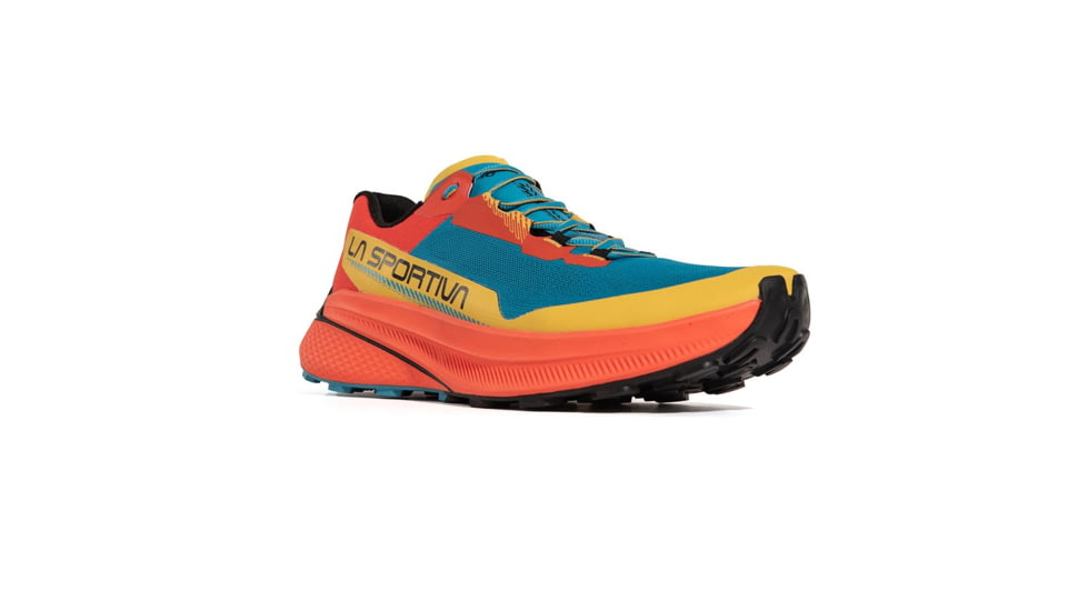 La Sportiva Prodigio Running Shoes - Mens, Tropic Blue/Cherry Tomato, 38, 56Q-614322-38