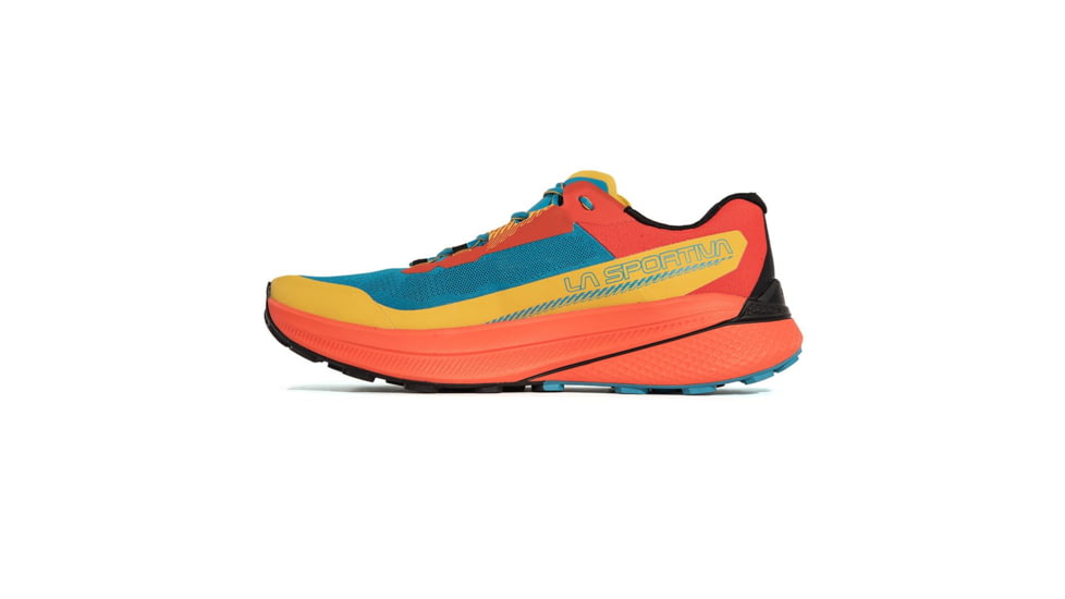 La Sportiva Prodigio Running Shoes - Mens, Tropic Blue/Cherry Tomato, 38, 56Q-614322-38