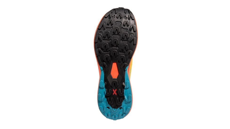 La Sportiva Prodigio Running Shoes - Mens, Tropic Blue/Cherry Tomato, 38, 56Q-614322-38