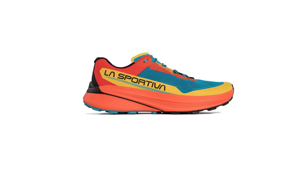La Sportiva Prodigio Running Shoes - Men's, Tropic Blue/Cherry Tomato, 48, 56Q-614322-48
