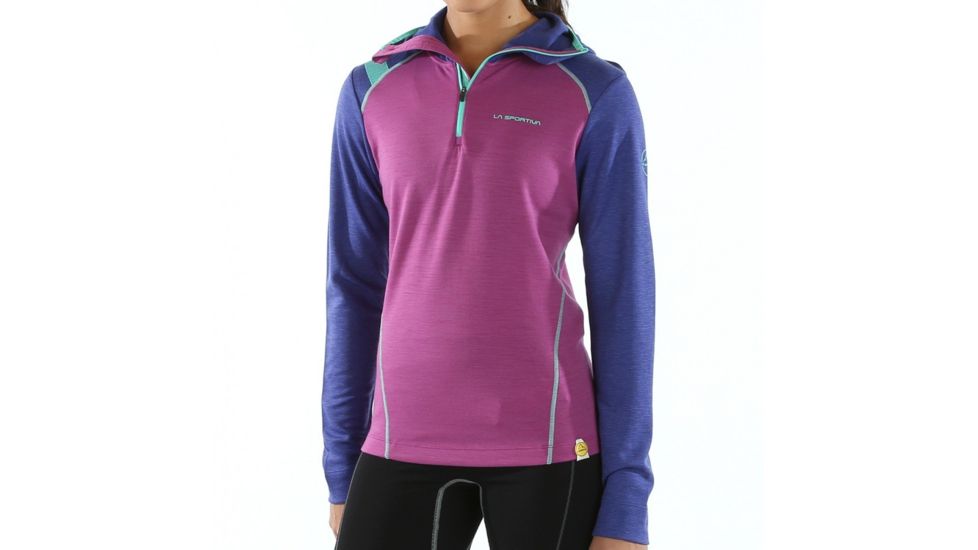 La Sportiva Saturn Hoody, Womens, Purple/Iris Blue, Large, C34-500611-L