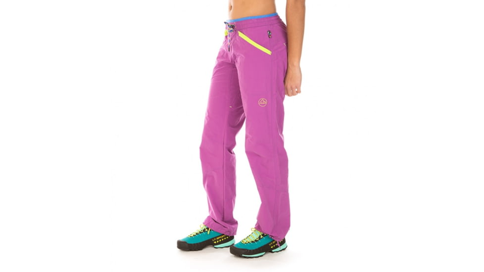 La Sportiva Sharp Pant - Women's, Purple/Apple Green, Extra Large I61-500705-XL