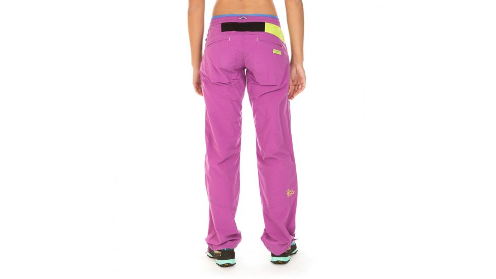 La Sportiva Sharp Pant - Women's, Purple/Apple Green, Extra Large I61-500705-XL