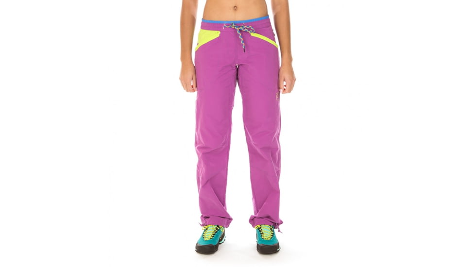 La Sportiva Sharp Pant - Women's, Purple/Apple Green, Extra Large I61-500705-XL