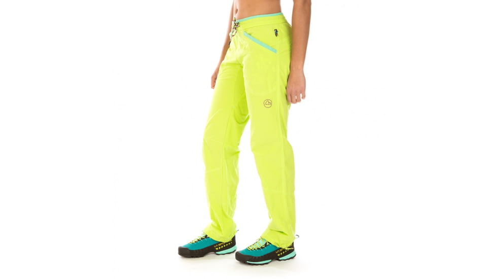 La Sportiva Sharp Pant - Women's, Apple Green/Jade Green, Extra Small I61-705704-XS