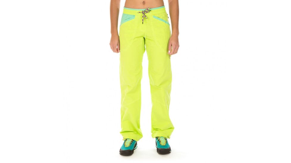 La Sportiva Sharp Pant - Women's, Apple Green/Jade Green, Extra Small I61-705704-XS