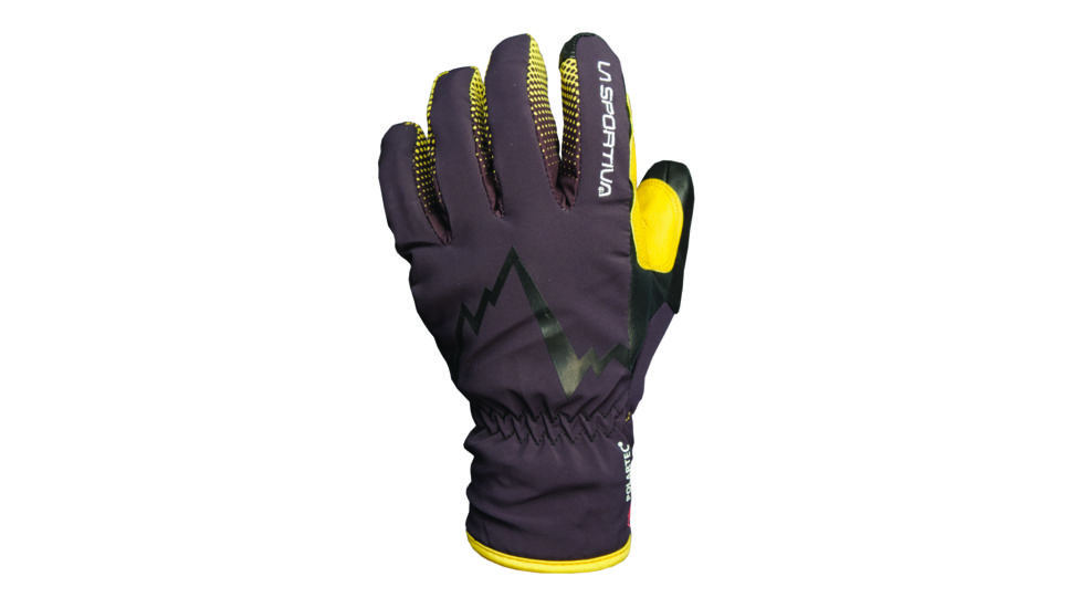 La Sportiva Skimo Glove - Mens-Black/Yellow-Small