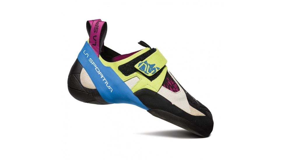 La Sportiva Skwama Climbing Shoes - Women's, Apple Green/Cobalt Blue, 34.5, Medium, 20I-705613-34.5