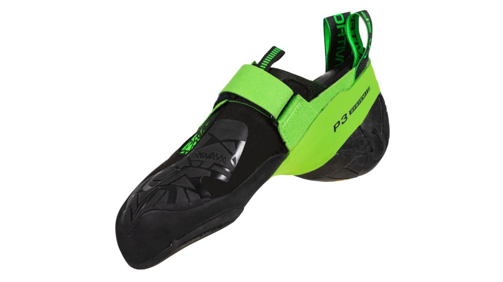 La Sportiva Skwama Vegan Climbing Shoes - Mens, Black/Flash Green, 36.5, ZFCS032-K00E24-36.5