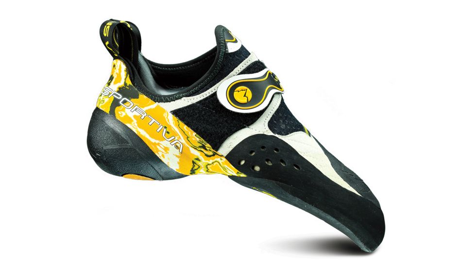 Solution Climbing Shoe - Mens-White/Yellow-38