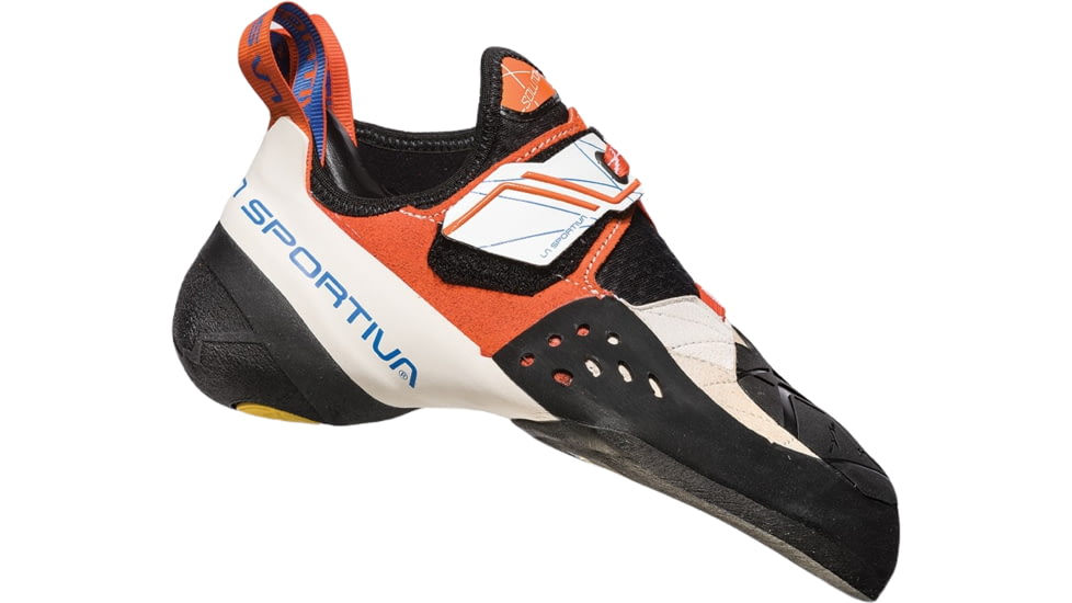 La Sportiva Solution Climbing Shoes - Women's, White/Lily Orange, 41.5, ZFCS014-W00O03-41.5