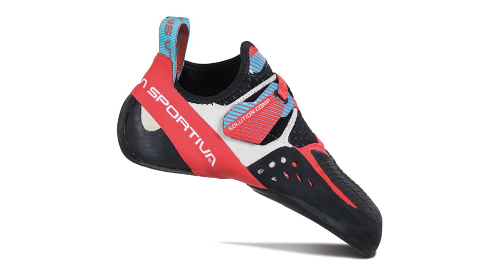 La Sportiva Solution Comp Climbing Shoes - Women's, Hibiscus/Malibu Blue, 35, Medium, 30A-402602-35