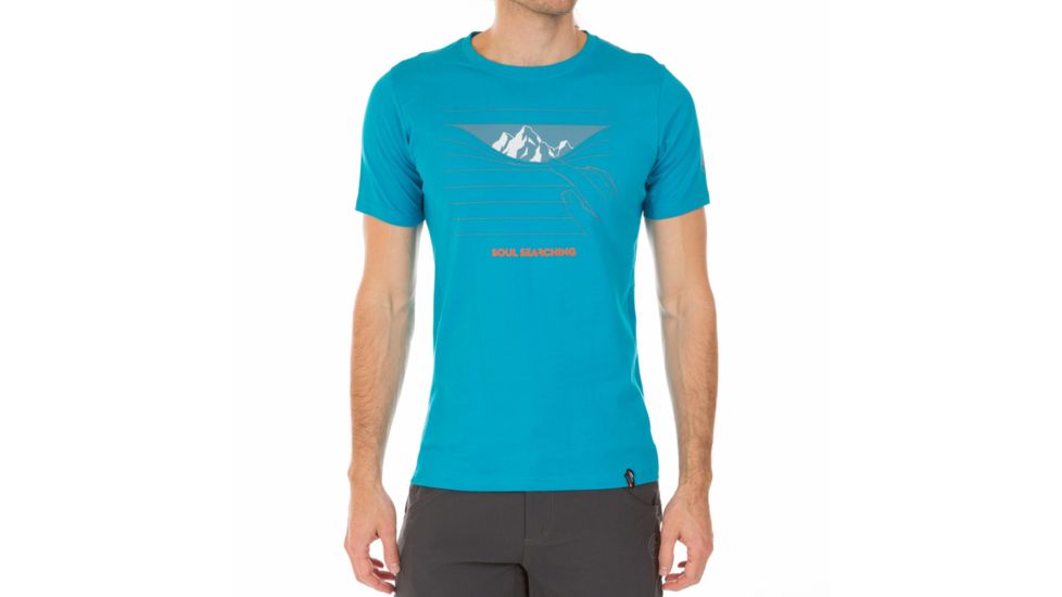 La Sportiva Soul Searching T-Shirt - Men's, Tropic Blue, Small H77-614614-S