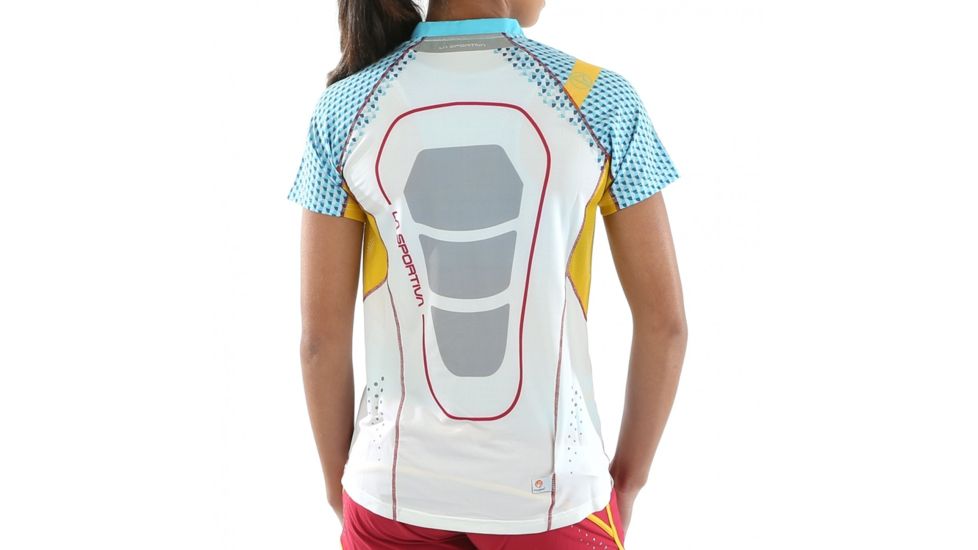 La Sportiva Speed T-Shirt - Women's, White/Yellow, Medium K43-WY-M