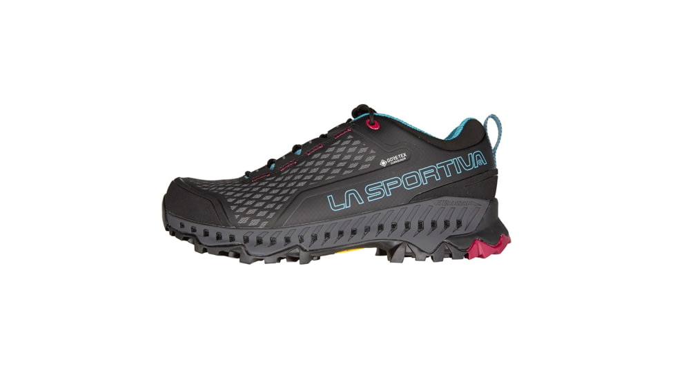 La Sportiva Spire GTX Hiking Shoes - Womens, Black/Topaz, 40.5, ZFHS095-K00B24-40.5
