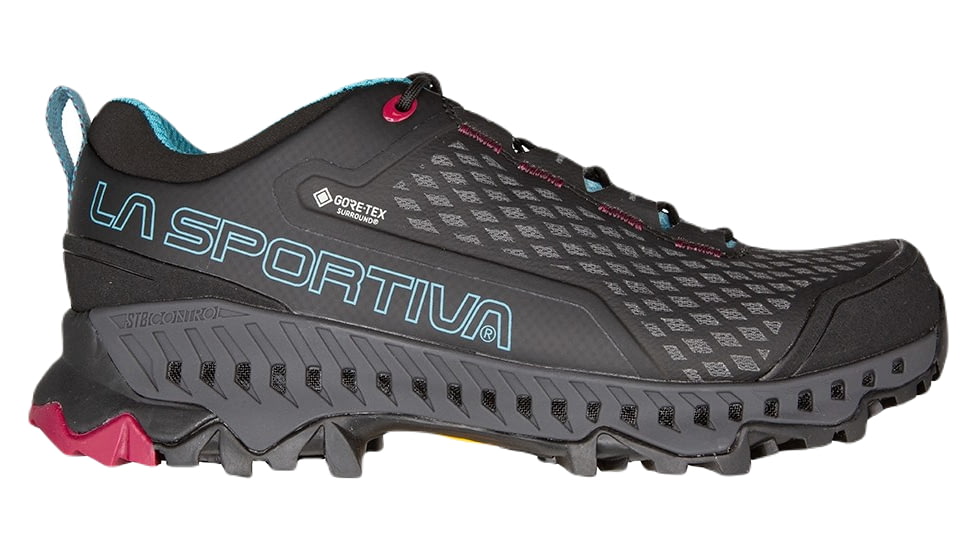 Open Box, Dealer Demo, La Sportiva Spire GTX Hiking Shoes - Women's, Black/Topaz, 39.5, ZFHS095-K00B24-39.5