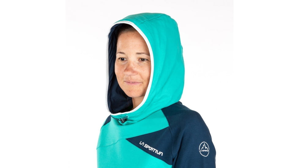 La Sportiva Squamish Hoody - Womens, Aqua/Opal, Extra Large, I80-615618-XL