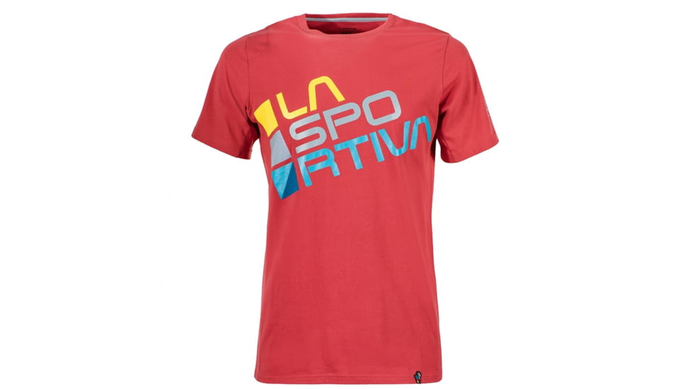 La Sportiva Square T-Shirt - Men's, Cardinal Red, Extra Large H49-307307-XL