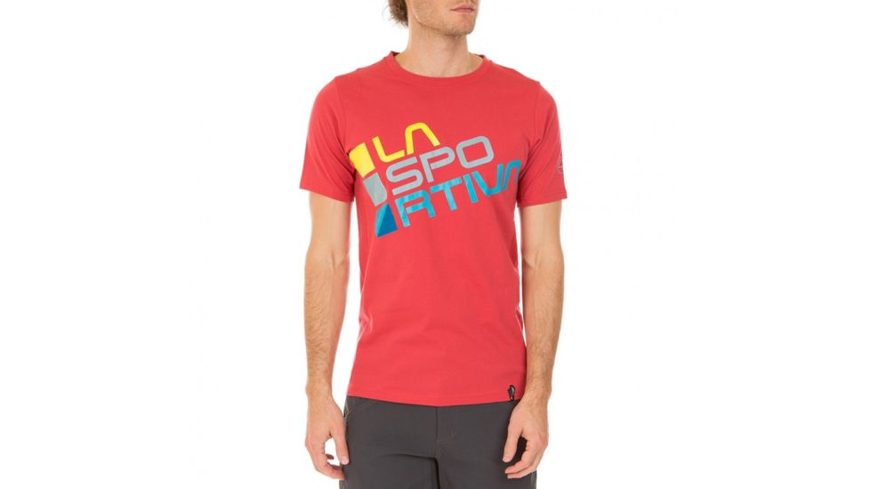 La Sportiva Square T-Shirt - Men's, Cardinal Red, Extra Large H49-307307-XL