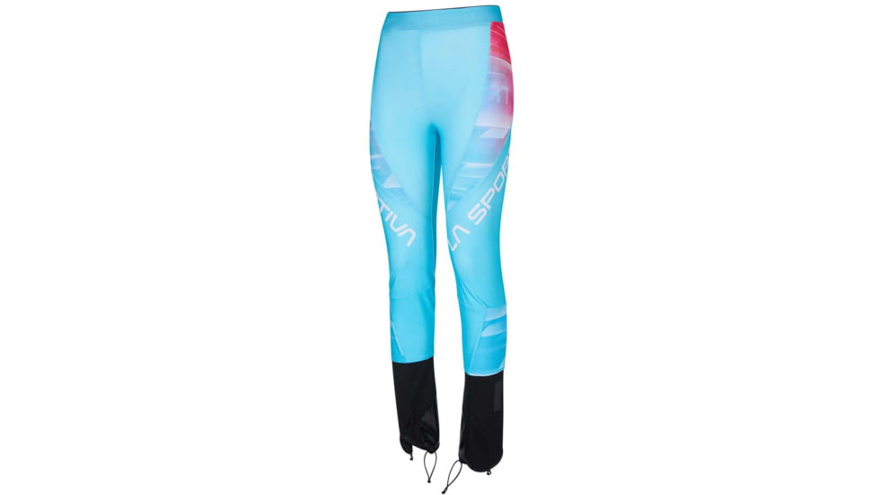 La Sportiva Stratos V Racing Pant - Womens, Malibu Blue/Hibiscus, 2XS, A40-602402-XXS