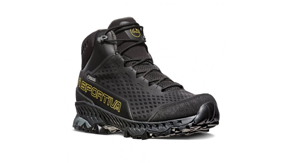 La Sportiva Stream GTX Hiking Boots - Mens, Black/Yellow, 47.5, 24D-999100-47.5