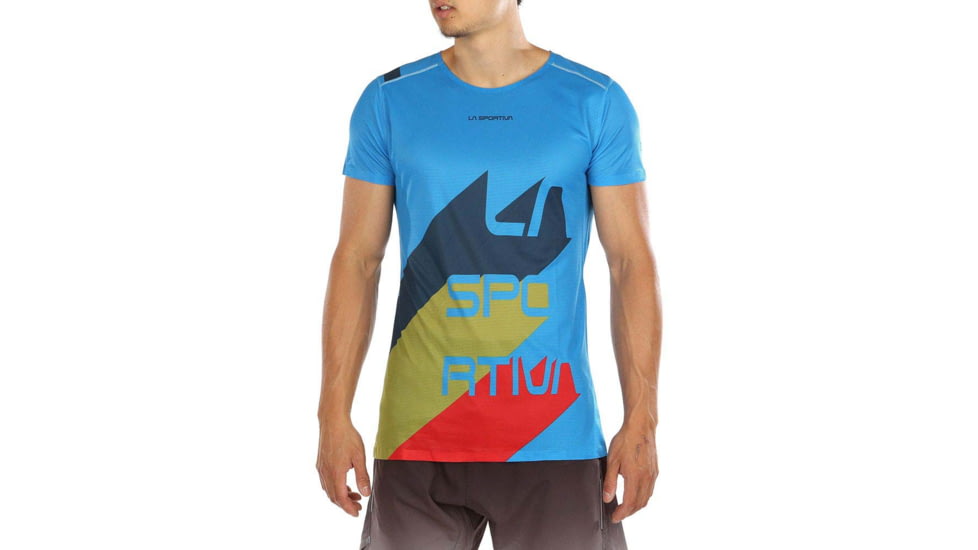La Sportiva Stream T-Shirt - Mens, Neptune/Opal, Extra Large, P10-619618-XL