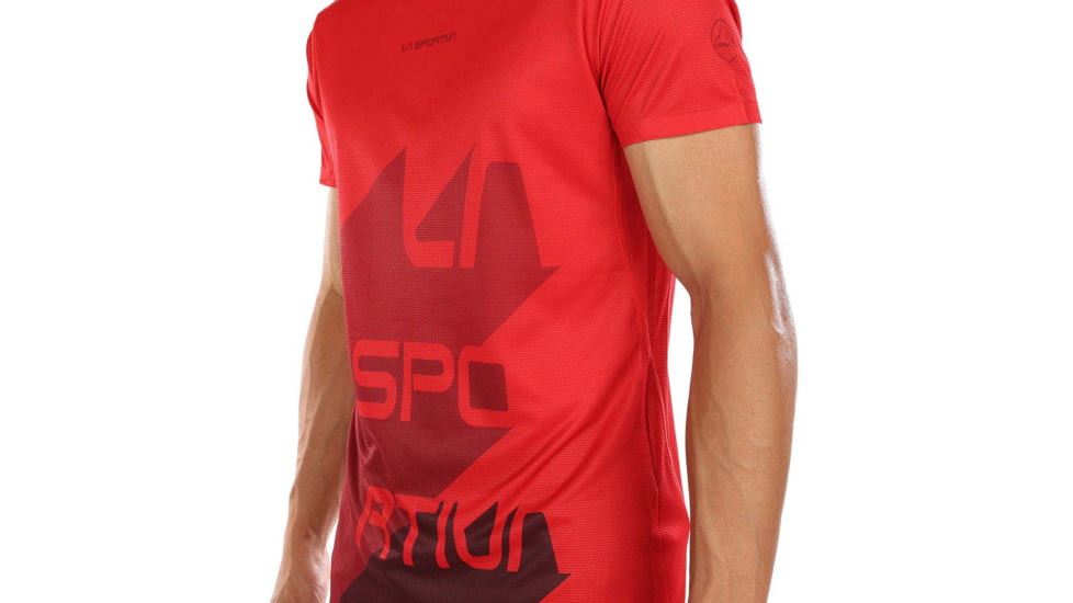 La Sportiva Stream T-Shirt - Mens, Poppy/Chili, Extra Large, P10-311309-XL