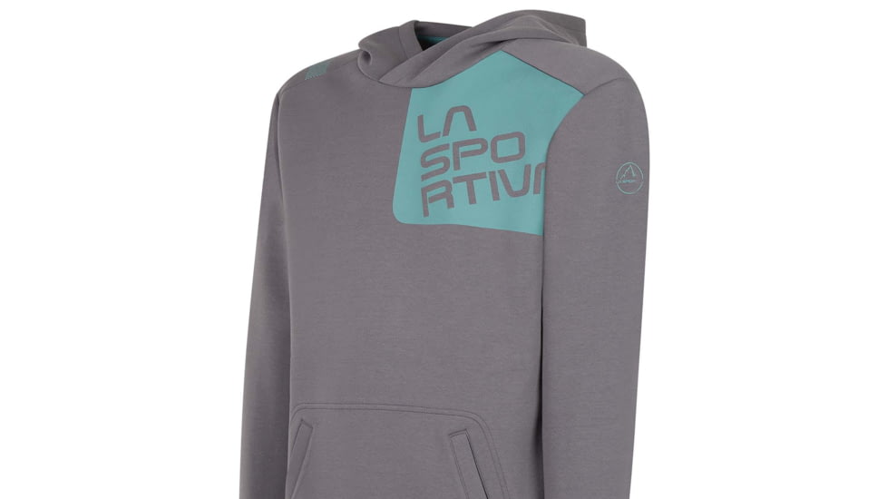 La Sportiva Stride Hoody - Mens, Grey/Pine, Small, P04-901714-S