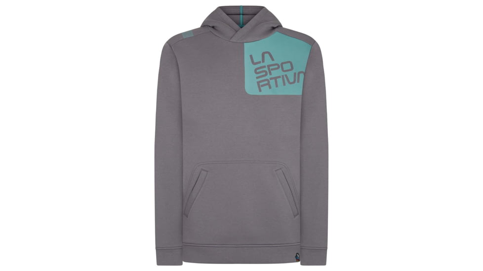 La Sportiva Stride Hoody - Mens, Grey/Pine, Small, P04-901714-S