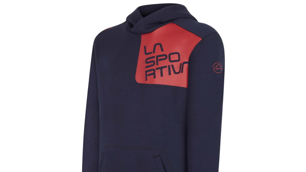 La Sportiva Stride Hoody - Mens, Navyblue/Chili, Large, P04-603309-L