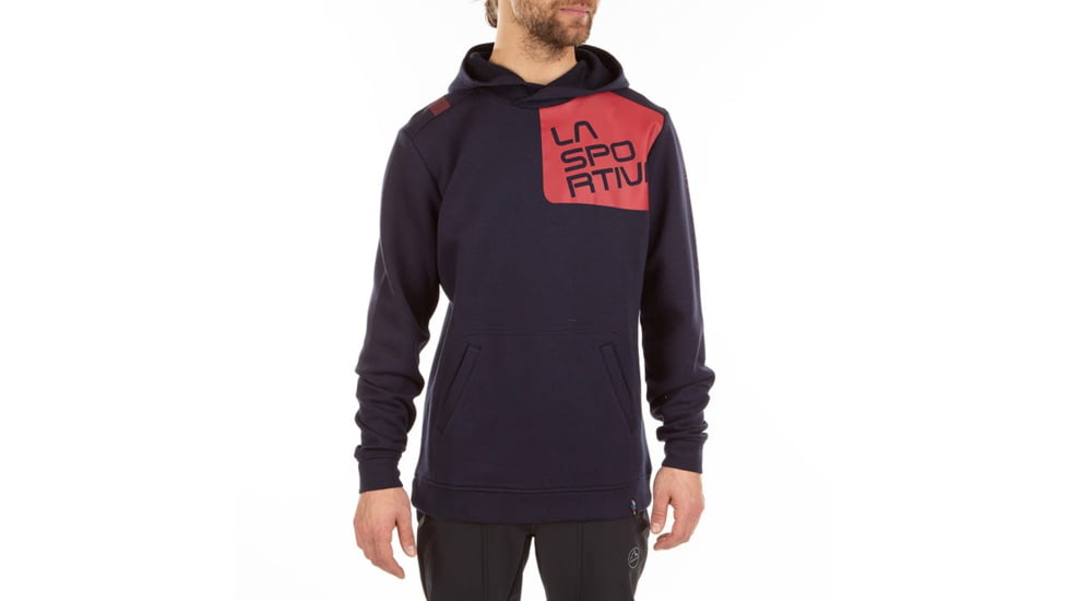 La Sportiva Stride Hoody - Mens, Navyblue/Chili, Large, P04-603309-L