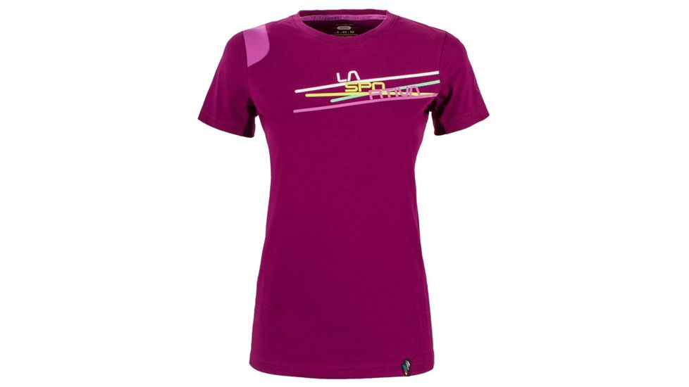 La Sportiva Stripe 2.0 T-Shirt - Women's, Plum, Small I50-501501-S