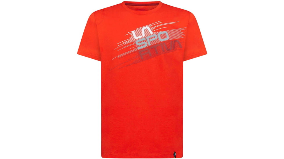 La Sportiva Stripe Evo T-Shirt - Mens, Poppy, Large, H25-311311-L