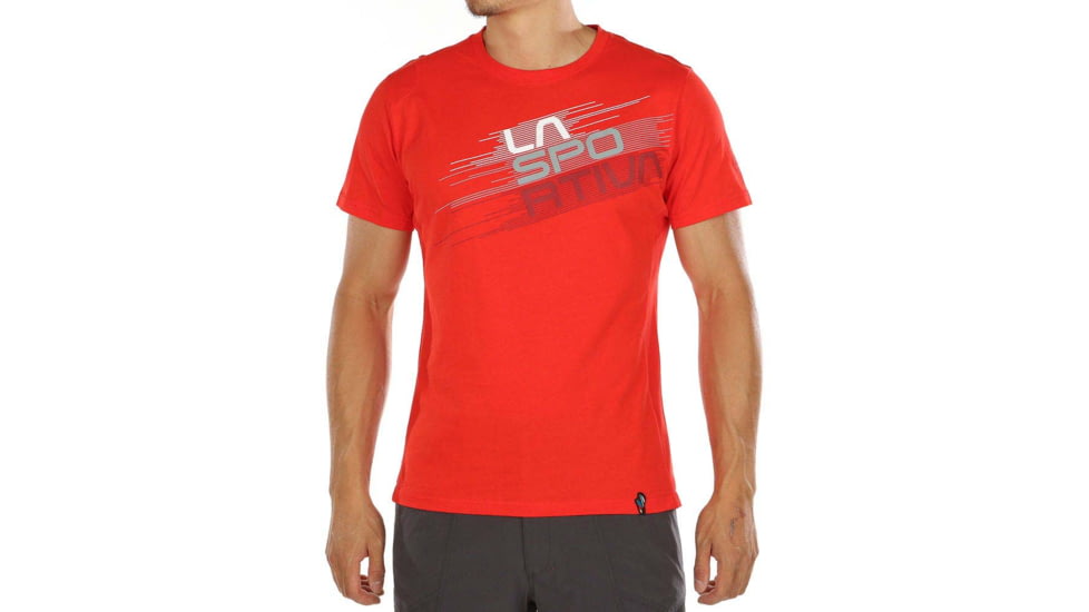 La Sportiva Stripe Evo T-Shirt - Mens, Poppy, Large, H25-311311-L
