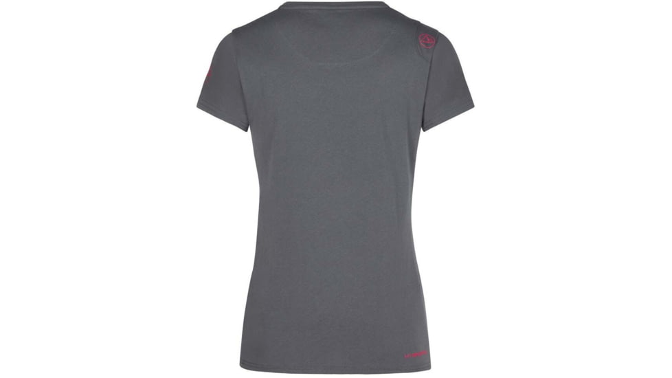 La Sportiva Stripe Evo T-Shirt - Womens, Carbon/Cerise, Large, I31-900409-L