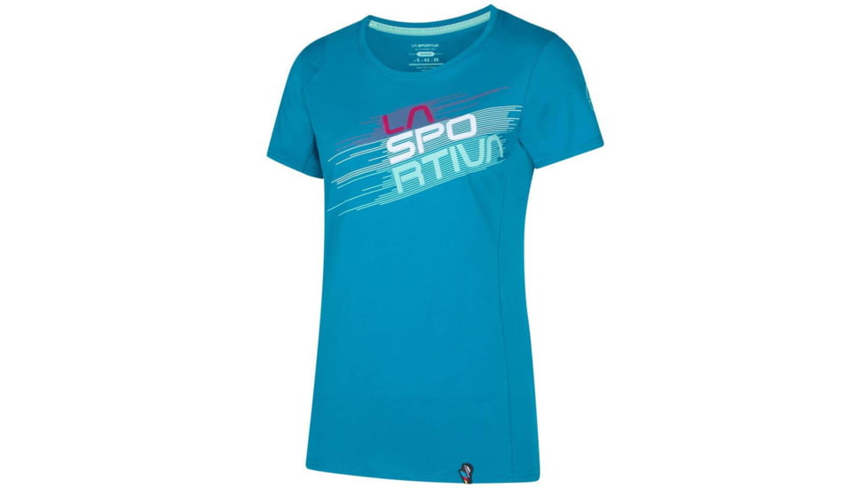 La Sportiva Stripe Evo T-Shirt - Womens, Crystal, Large, I31-635635-L