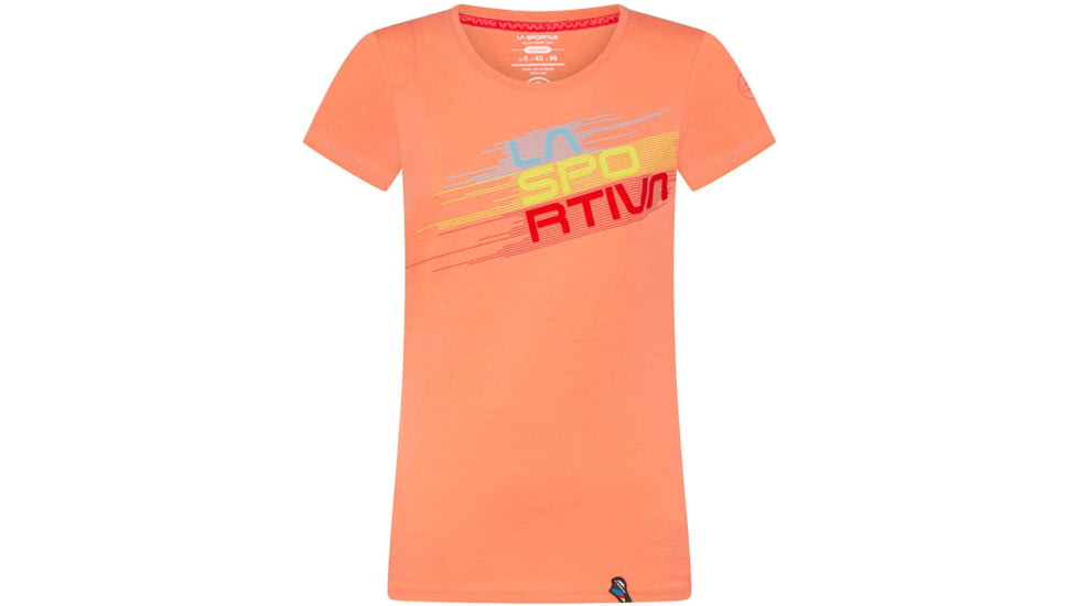 La Sportiva Stripe Evo T-Shirt - Womens, Flamingo, Medium, I31-403403-M