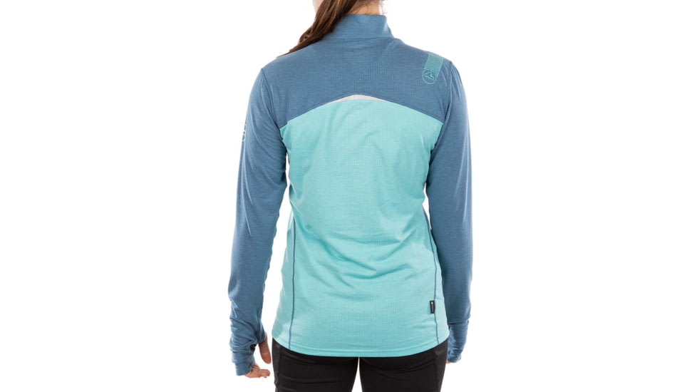 La Sportiva Swift Long Sleeve - Womens, Aquarelle/Atlantic, Small, Q19-631630-S
