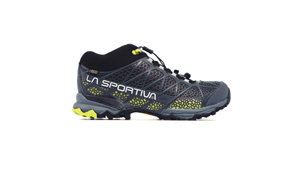 La Sportiva Synthesis Mid GTX Hiking Shoe - Mens-Grey/Green-Medium-45