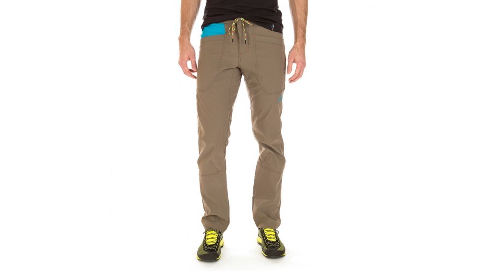La Sportiva Talus Pant - Men's, Falcon Brown/Tropic Blue, Extra Large H59-804614-XL