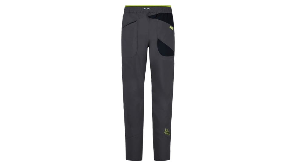 La Sportiva Talus Pant - Mens, Carbon/Lime Punch, Small, N68-900729-S