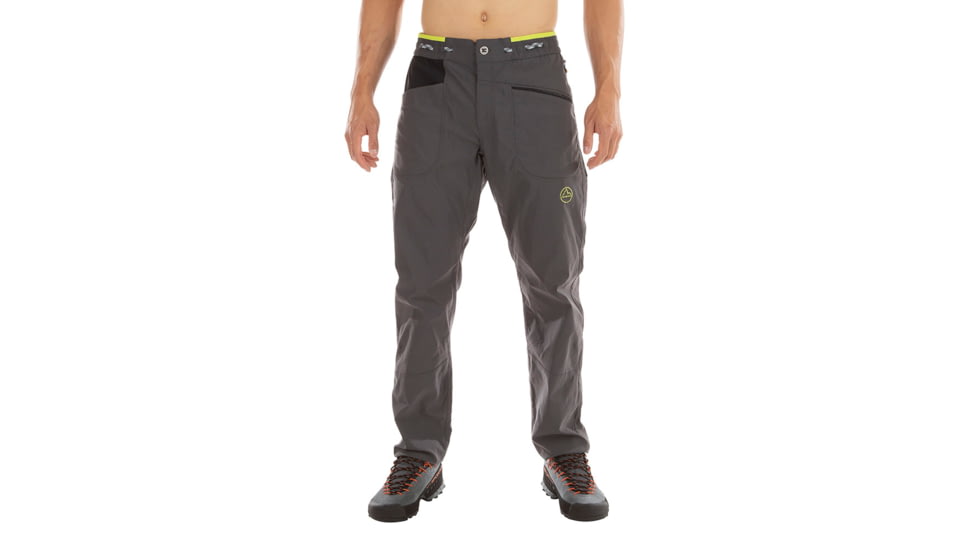 La Sportiva Talus Pant - Mens, Carbon/Lime Punch, Small, N68-900729-S