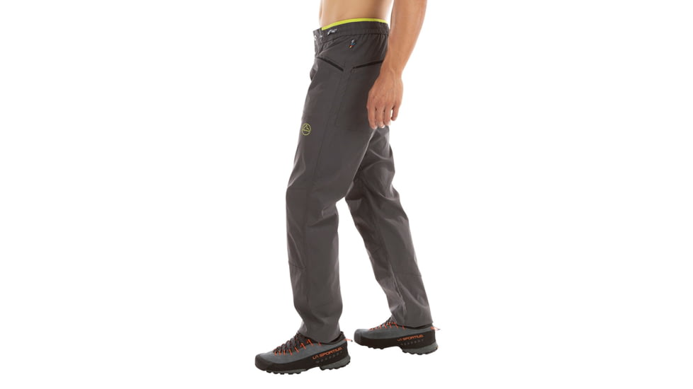La Sportiva Talus Pant - Mens, Carbon/Lime Punch, Small, N68-900729-S