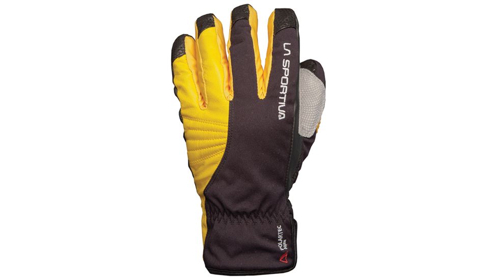 La Sportiva Tech Gloves - Men's-Black/Yellow-Small