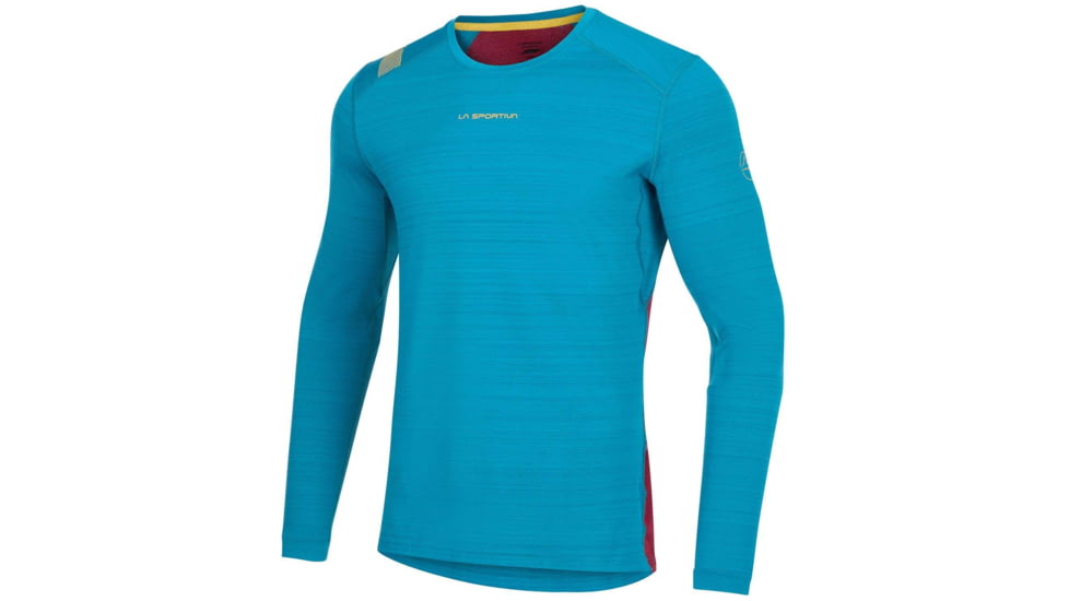 La Sportiva Tour Long Sleeve - Men's, Crystal/Sangria, Medium, L64-635320-M