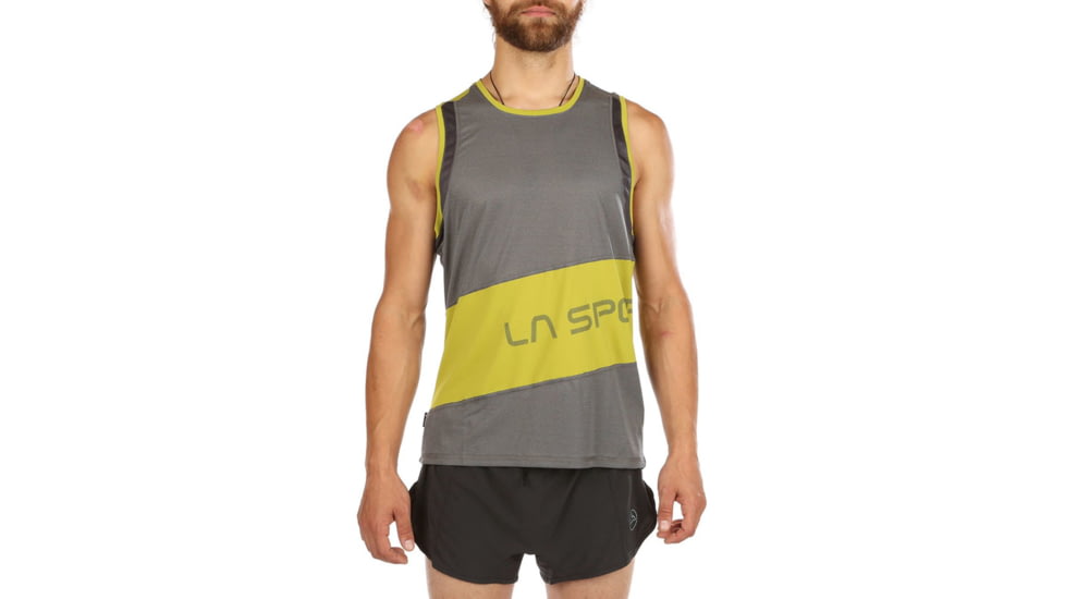 La Sportiva Track Tank - Mens, Carbon Kiwi, Large, P03-900713-L