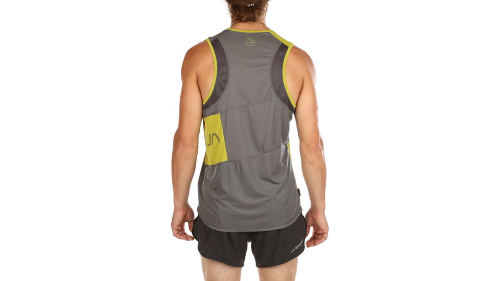 La Sportiva Track Tank - Mens, Carbon Kiwi, Large, P03-900713-L