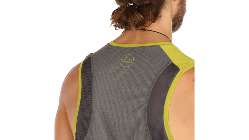 La Sportiva Track Tank - Mens, Carbon Kiwi, Large, P03-900713-L