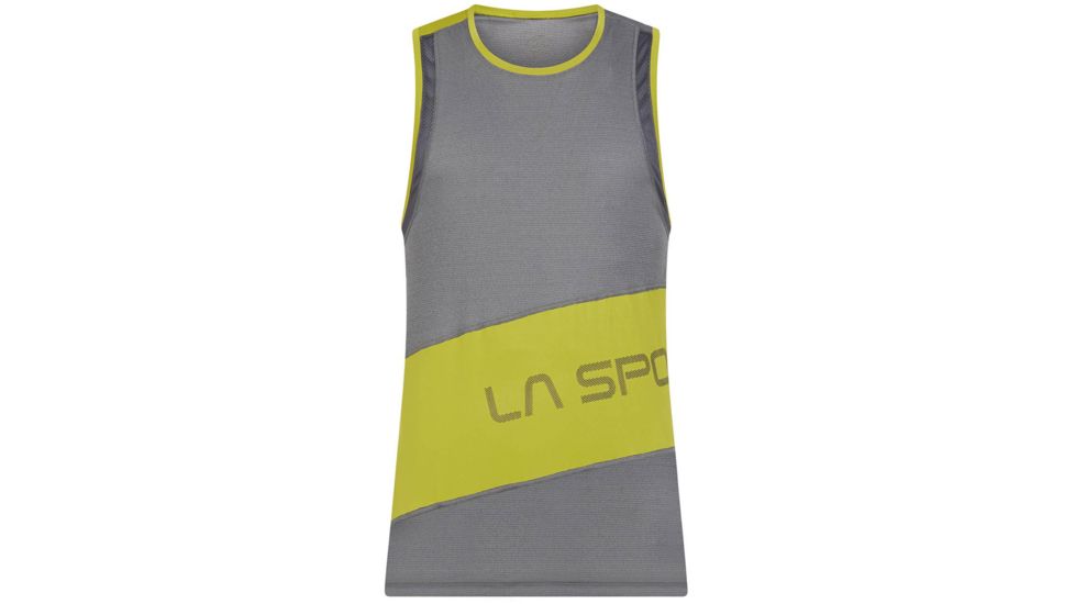 La Sportiva Track Tank - Men's, Carbon/Kiwi, Small, P03-900713-S
